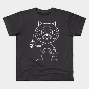 Dangerous cat Kids T-Shirt